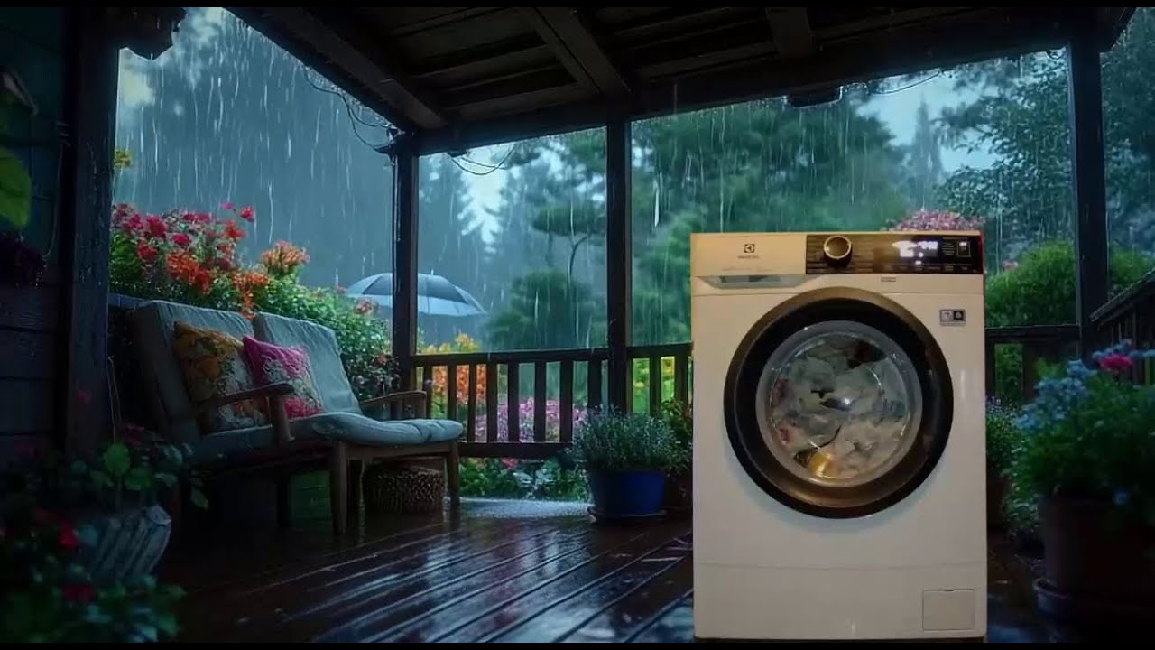 🌀 480 MINUTES OF RELAXATION! WASHING MACHINE & RAIN SOUNDS - YOU'LL BE OUT LIKE A LIGHT! 😴
