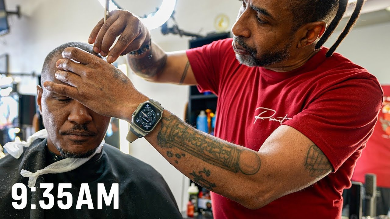 Day in the Life Inside a Compton Barbershop💈