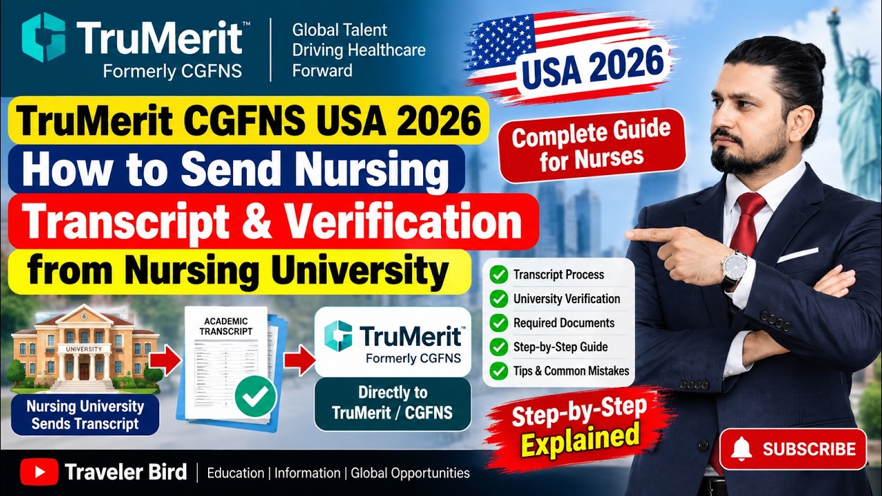TruMerit CGFNS USA 2026 🇺🇸 | How to Send Nursing Transcript & Verification from Nursing University