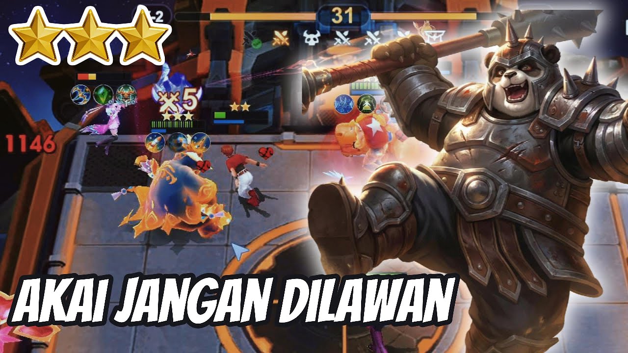 AKAI JANGAN DILAWAN !! SEKALI PUTER RATA LAWAN BOY !! MAGIC CHESS GO GO !!