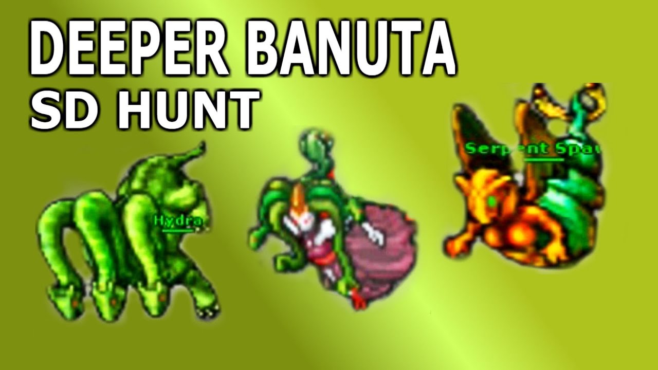 Tibia &middot;  Hunt Guide 2019 &middot;  [MS/ED 150+] &middot; Deeper Banuta @ Port Hope (Mage SD Solo Hunting)