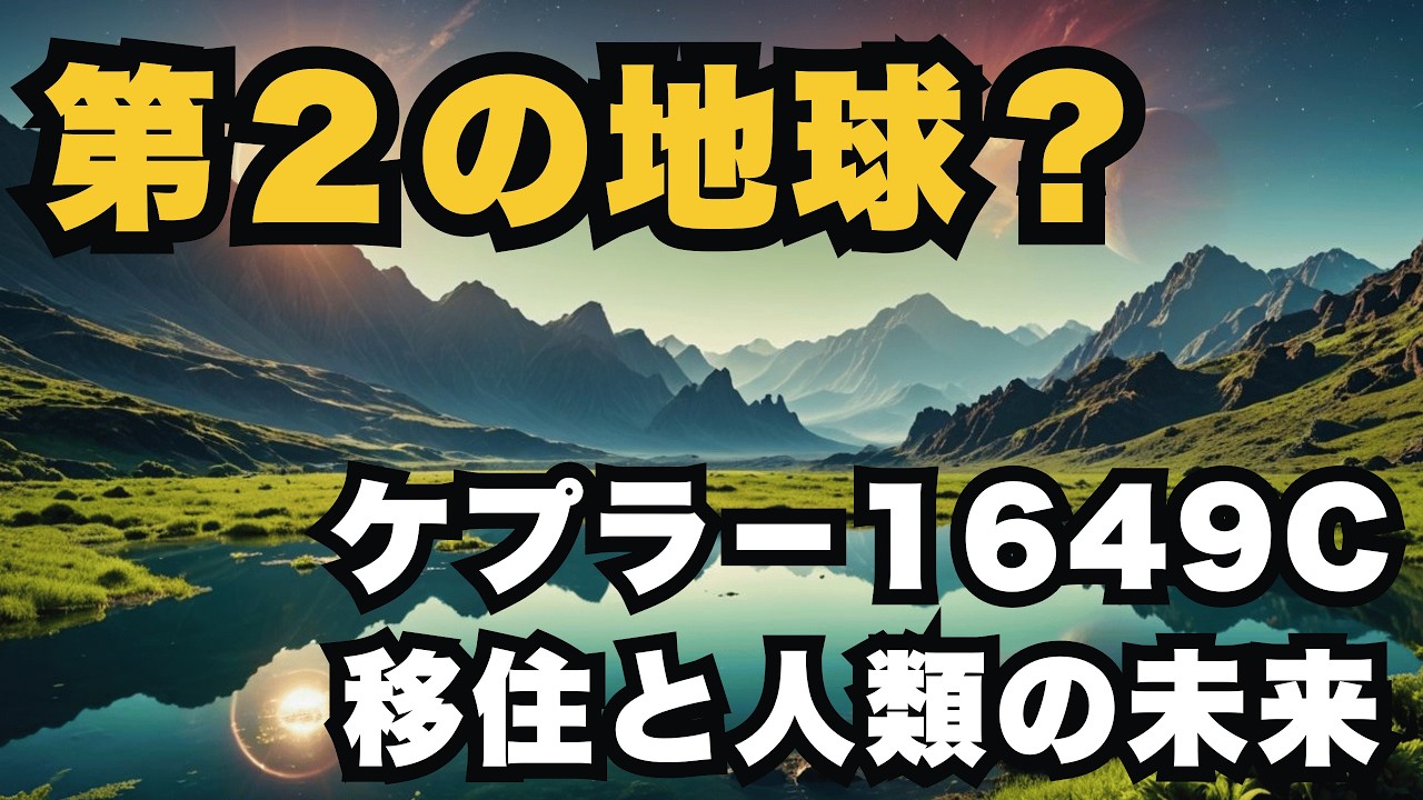 第二の地球：ケプラー1649Cへの移住と人類の未来