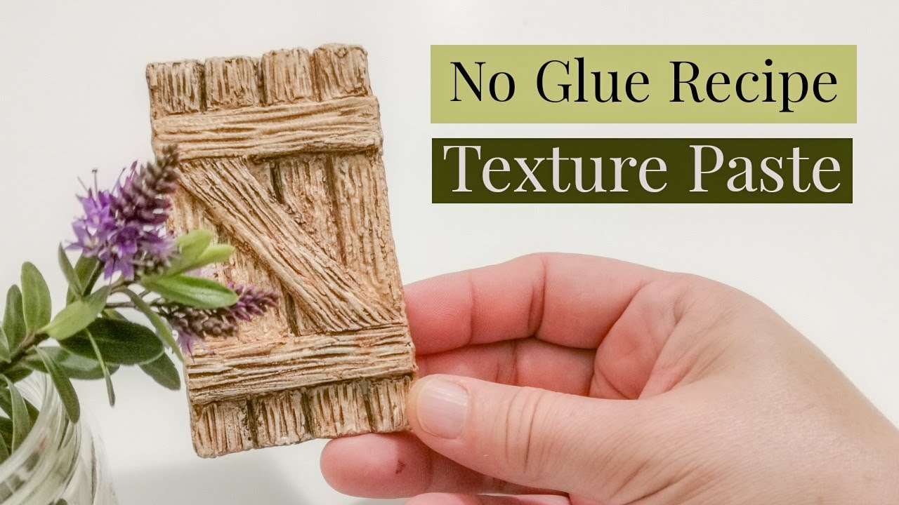 Homemade Texture Paste with 3 Ingredients, No Glue, Awesome Recipe