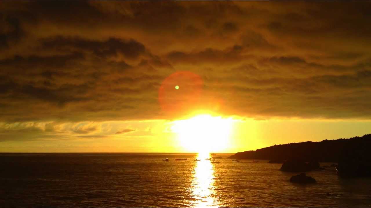 Sunset time-lapse at El Faro beach, La Palma