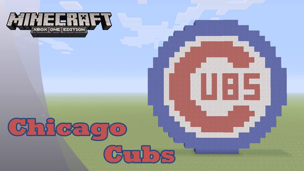 Minecraft: Учебник и демонстрация пиксельной графики: «Чикаго Кабс» (чемпионы Мировой серии 2016 ...