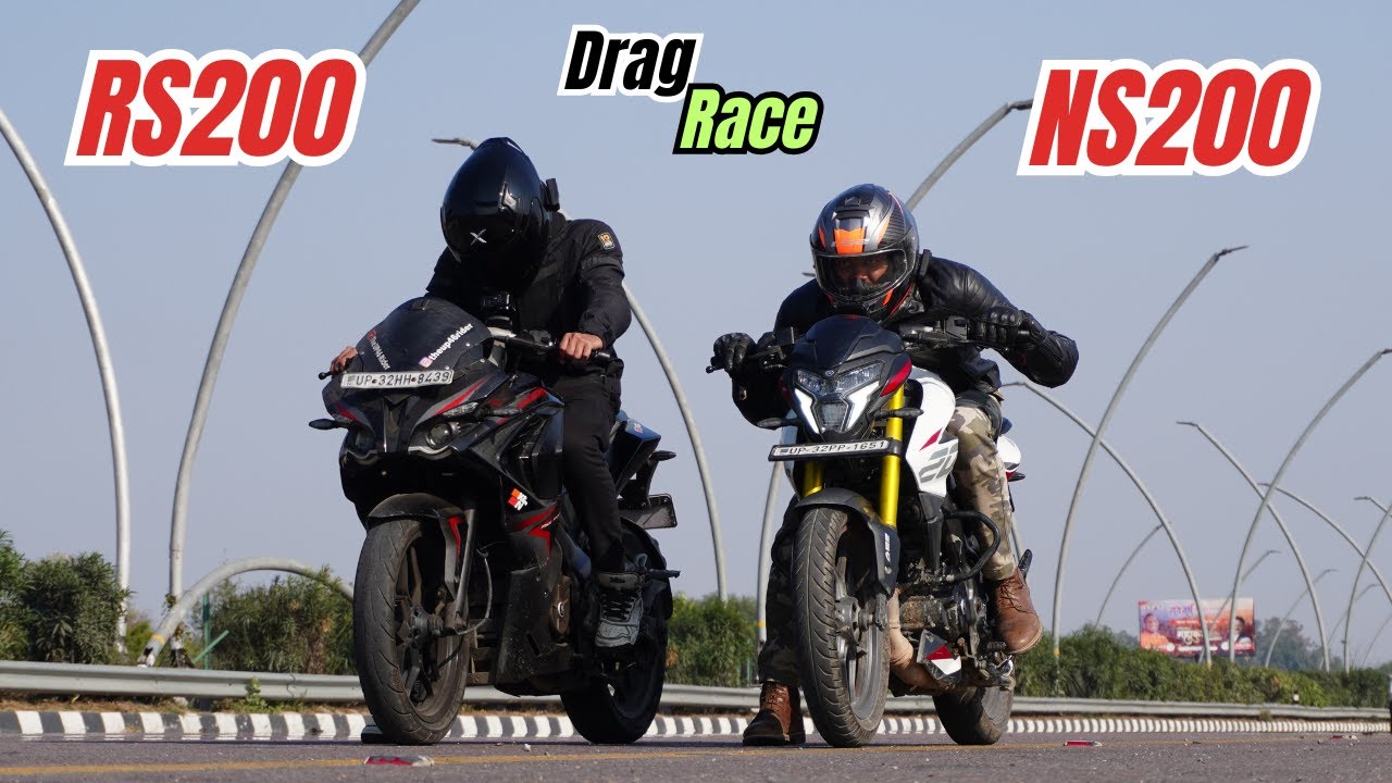 2025 NS200 vs RS200 Drag Race