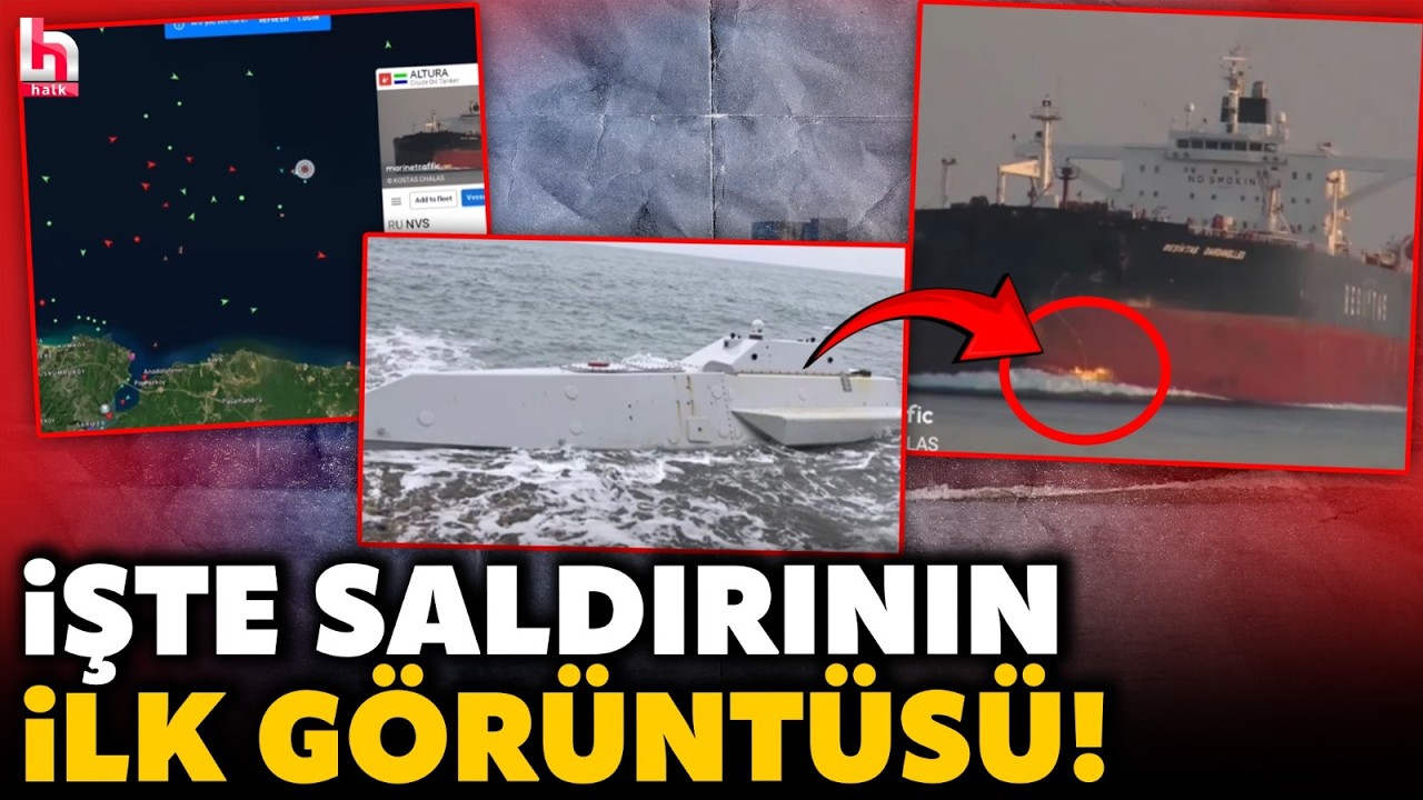 Karadeniz'de T&uuml;rk gemisi vuruldu! Bakan Uraloğlu'ndan ilk a&ccedil;ıklama geldi: İnsansız deniz aracı ile..
