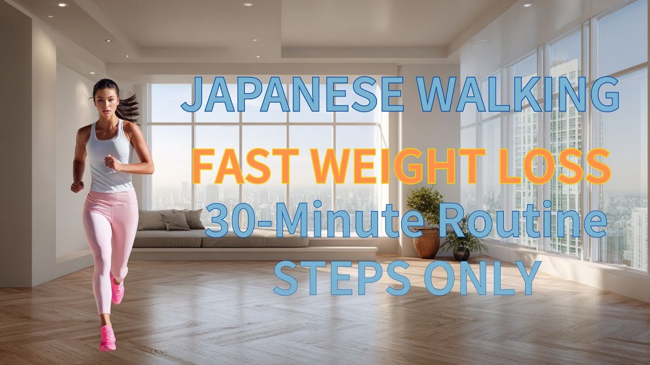 30-Min Japanese Walking Workout | Burn Belly Fat & Slim Legs at Home