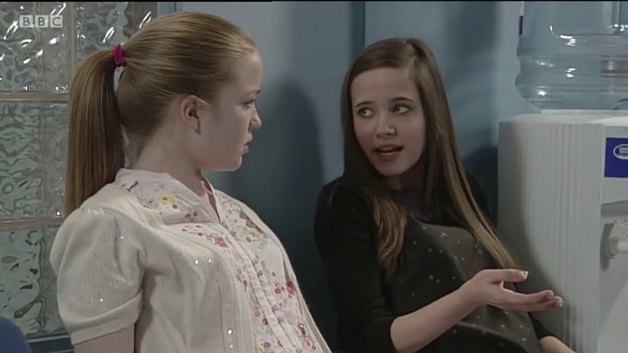 Tanya overhears Lauren and Abi talking about their plans (Eastenders 2009)