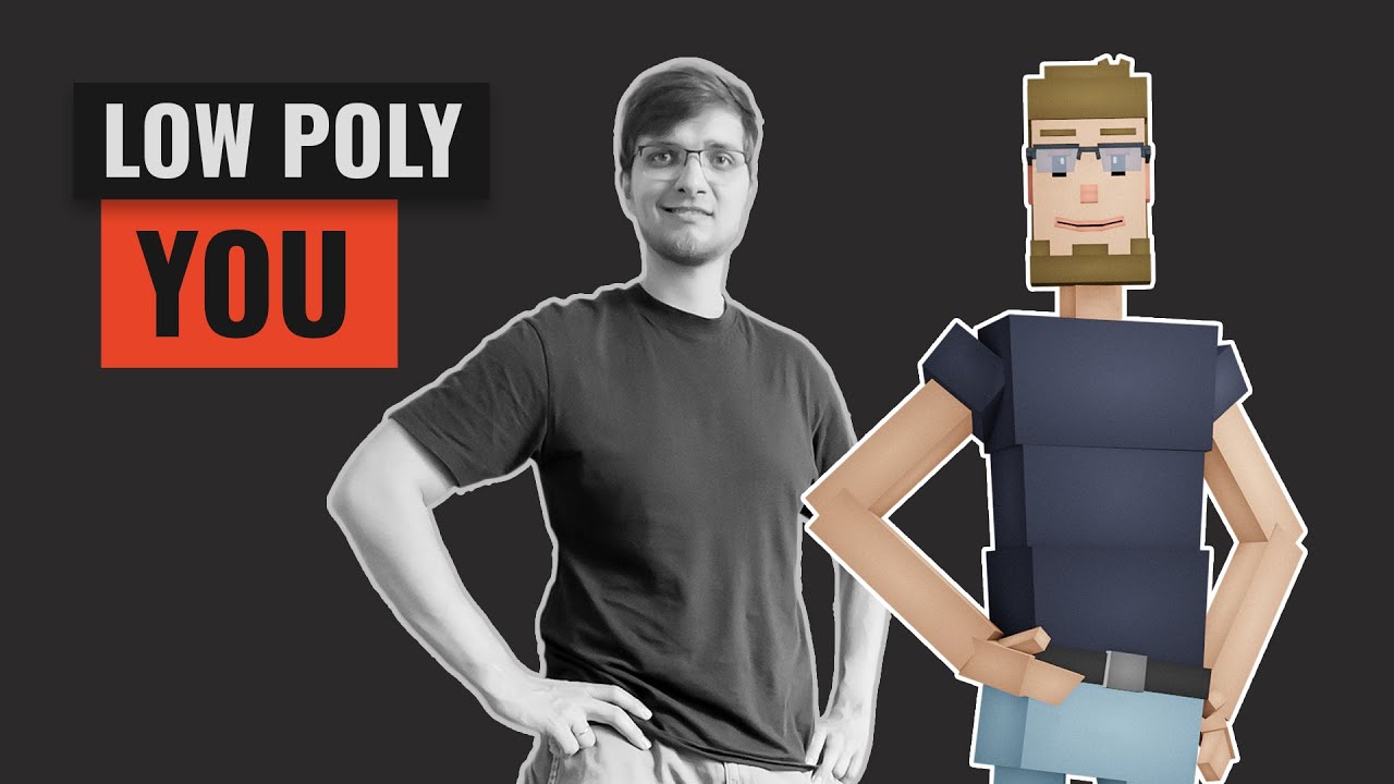 Turn Yourself into Low Poly 3D Art (Blender)