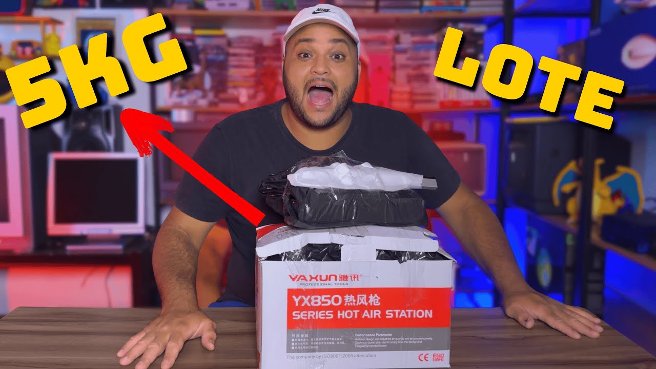 Bora abrir e testar um Lote de 5kg de games