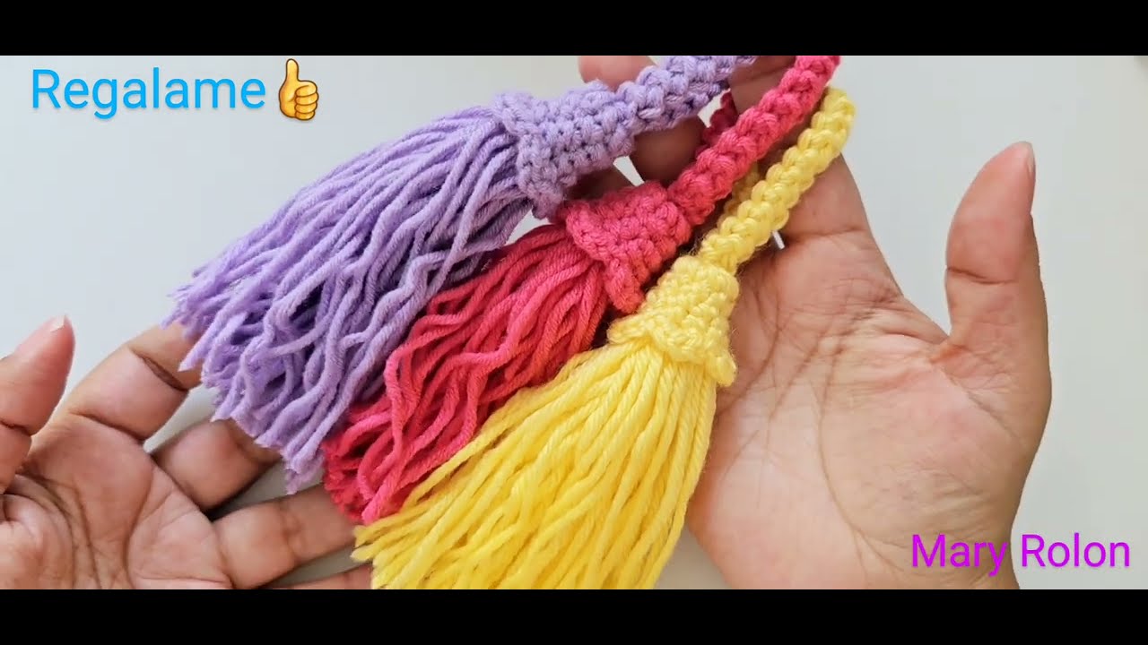 😍💖🌈 Wow crochet decorativo en solo 10 minutos 😱 borlas a crochet