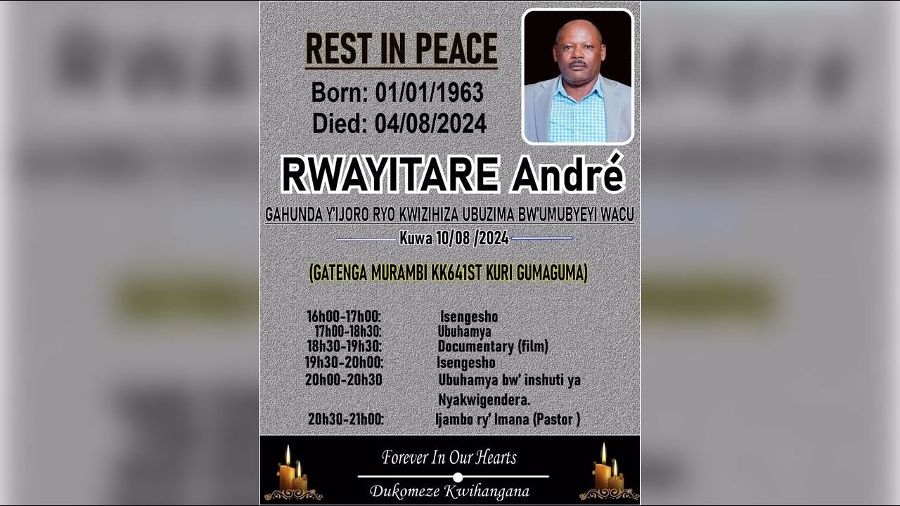 IGITARAMO CYO GUSEZERA UMUBYEYI WACU RWAYITARE ANDRE