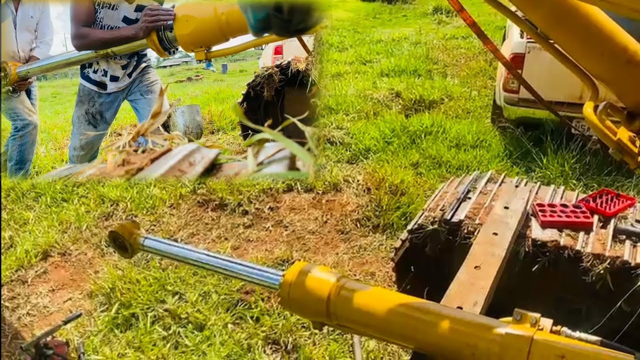 Tive que trocar Reparo do Pistão Hidráulico da Escavadeira Hidráulica ( Passo a Passo)