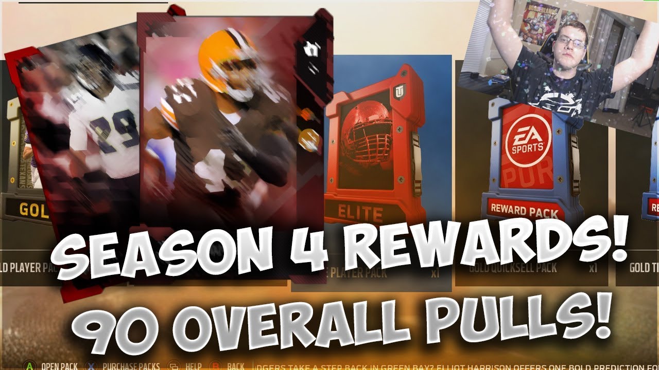 Juiced Packs! Back To Back 90 Overall Pulls! Season 4 Rewards! - Madden 18 Ultimate Team