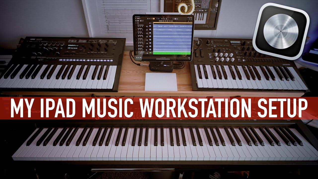 Настройка iPad Pro и Logic Pro с цифровым пианино и синтезаторами