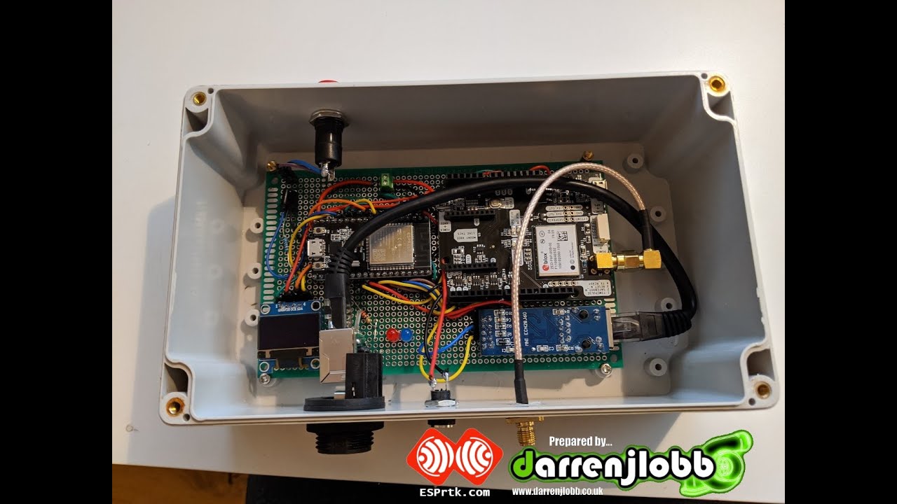 AGOPENGPS project - Darren Lobb's ESP32/ESPrtk ZED-F9P Ardusimple Ethernet NTRIP Base Station RTK