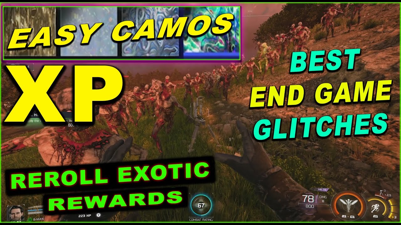 🟢BO7 END GAME🟢CAMO GLITCH, XP GLITCH, EXOTIC SKILL GLITCHES, HOW TO DO 400K DAMAGE TO ZREX IN 1 JUMP