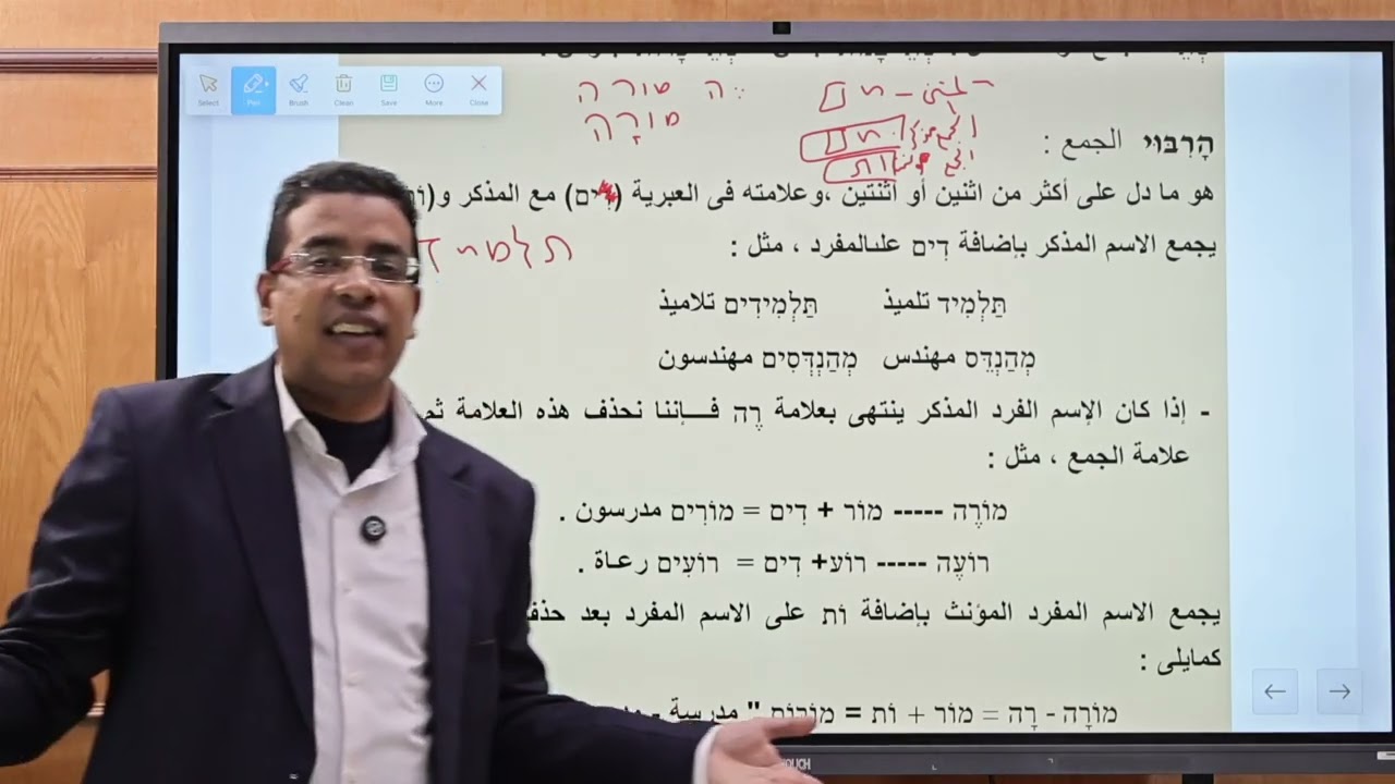 المفرد والمثنى والجمع ( قواعد اللغة العبرية)