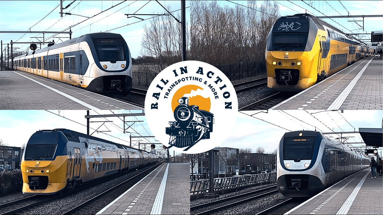 (4K) Afternoon Trains In Abcoude, Netherlands - February 2026