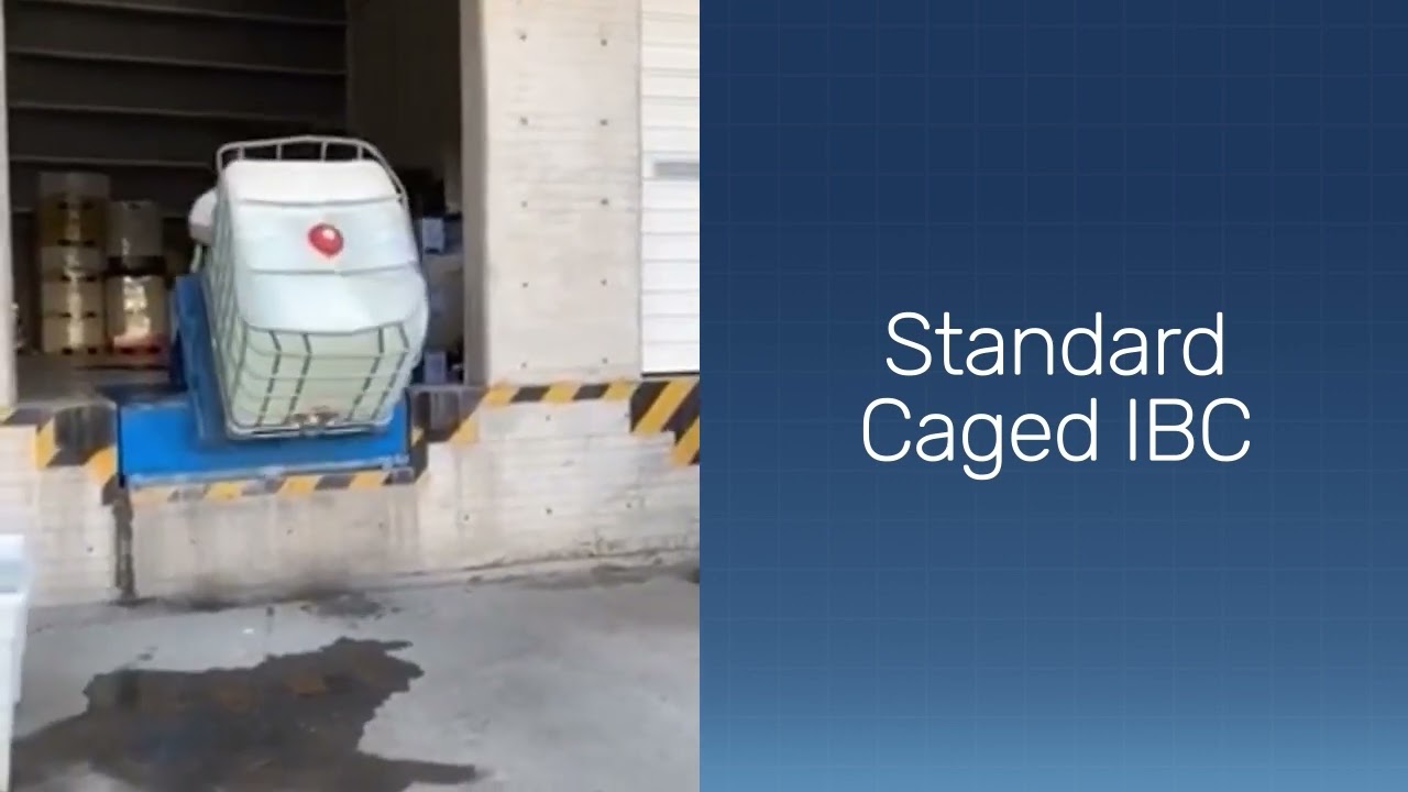 CageBuster IBC Vs Caged IBC Drop Test