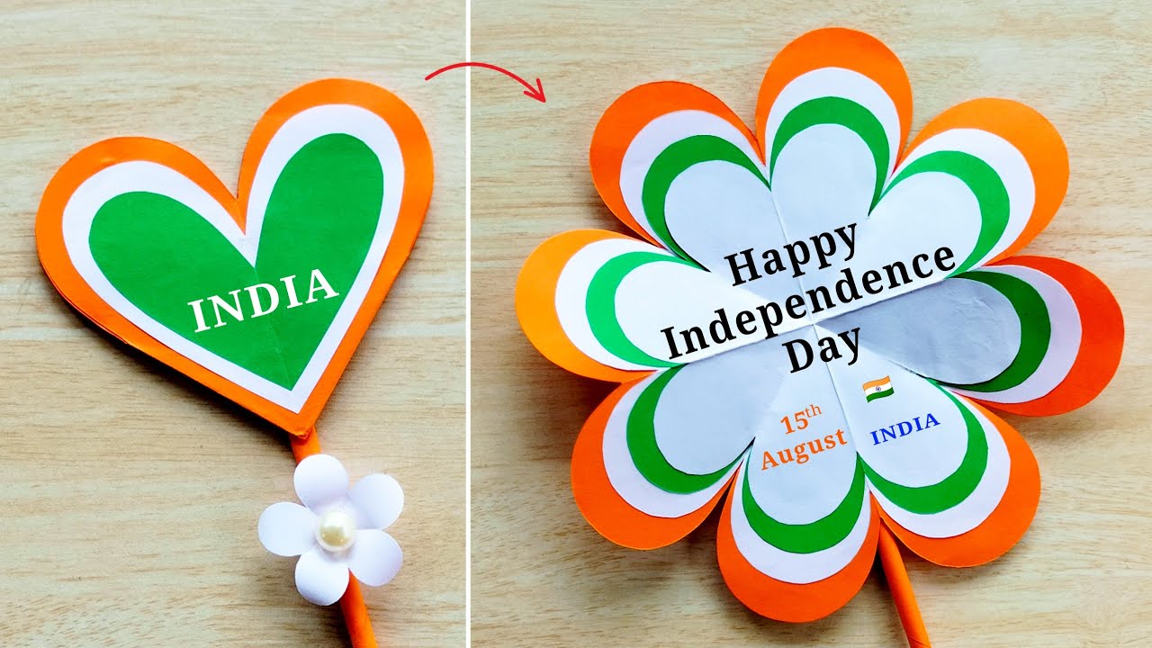 DIY - Independence day pop-up card making ideas || Independence day special greeting card handmade