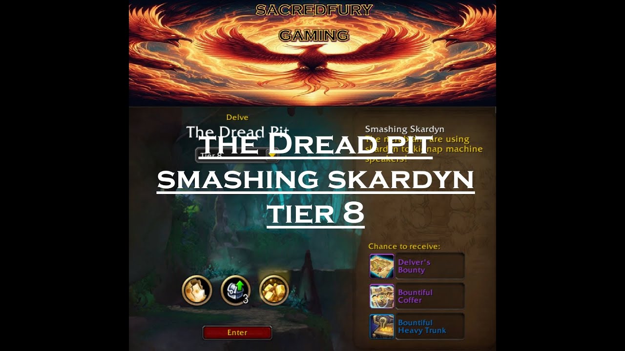 The Dread Pit Smashing Skardyn delve tier 8 season 2 - WoW War Within Enhancement Shaman