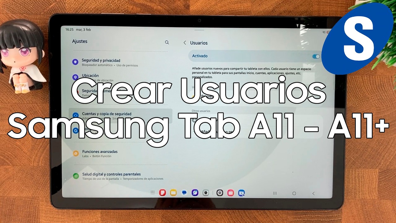 Como Crear Usuarios en la Samsung Tab A11 y A11 Plus - Samsungizate