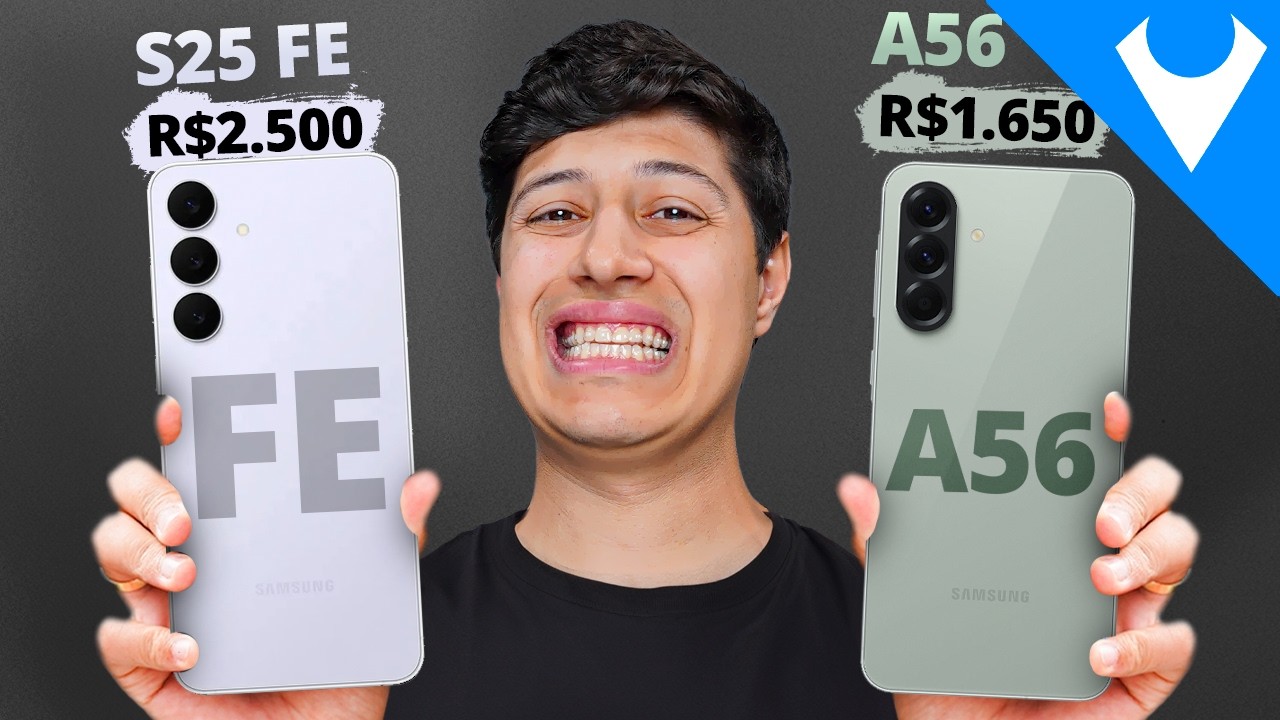 BAIXOU! Galaxy A56 vs Galaxy S25 FE qual COMPRAR? 99% ERRA na ESCOLHA!