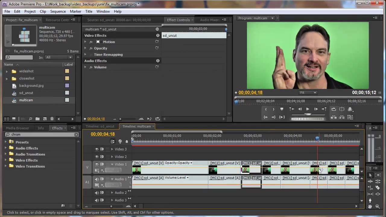 Premiere Pro CS4 Multi-Camera Editing