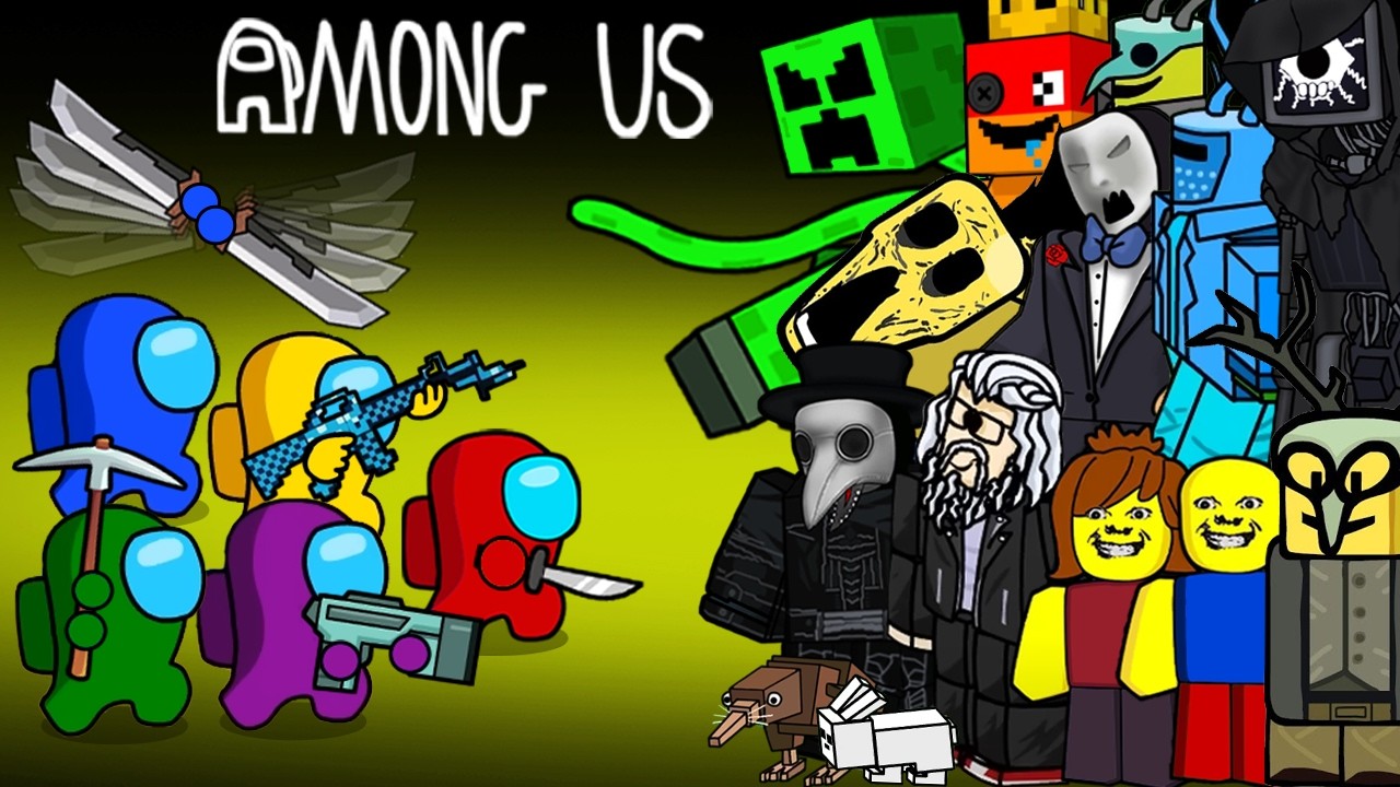 MINI CREWMATE VS ROBLOX COMPILATION