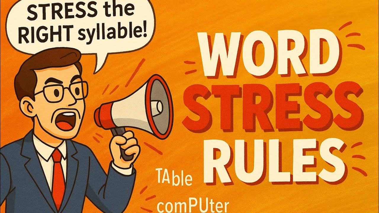 word stress rules -with examples