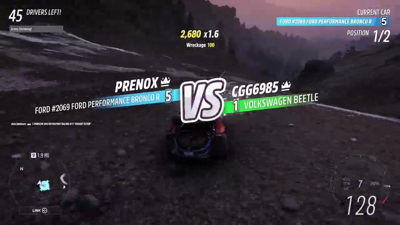 Forza Horizon 5 Eliminator | 5 Ford VS 1 Volkswagen | Eliminating CGG6985