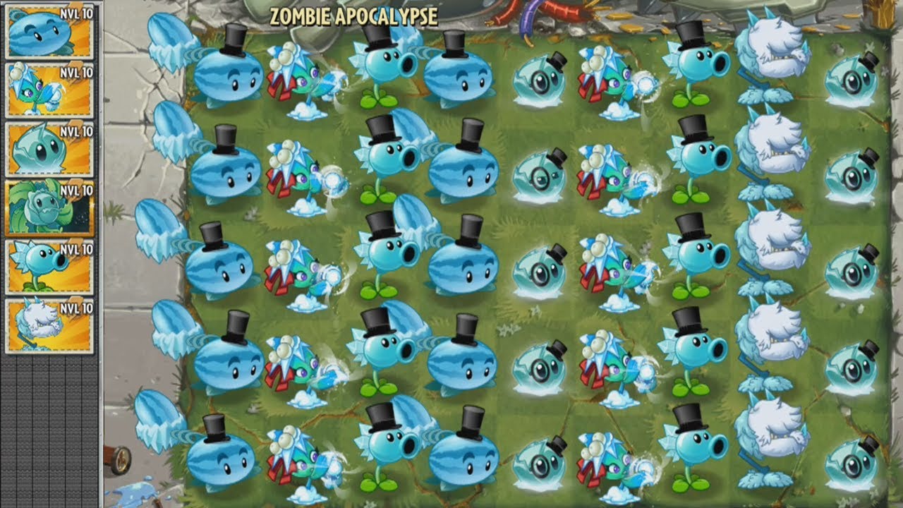 Plants vs Zombies 2 Challenge - Team Plants Ice vs all Gargantuar