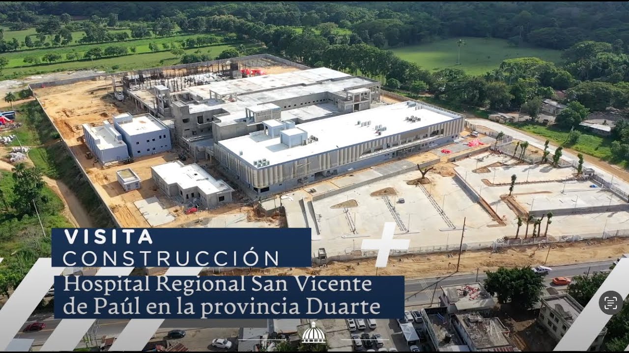 Ministro de @MinEconomiaRD visita construcción del Hospital Regional San Vicente de Paúl