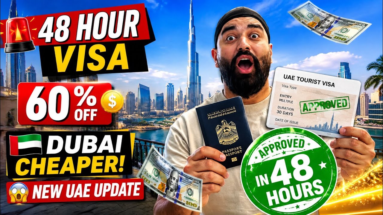 ⚠️ 60% Discounts + Fast-Track Visa! Dubai Travel Just Got CHEAPER: Get Approved in 48 Hours UAE 🇦🇪