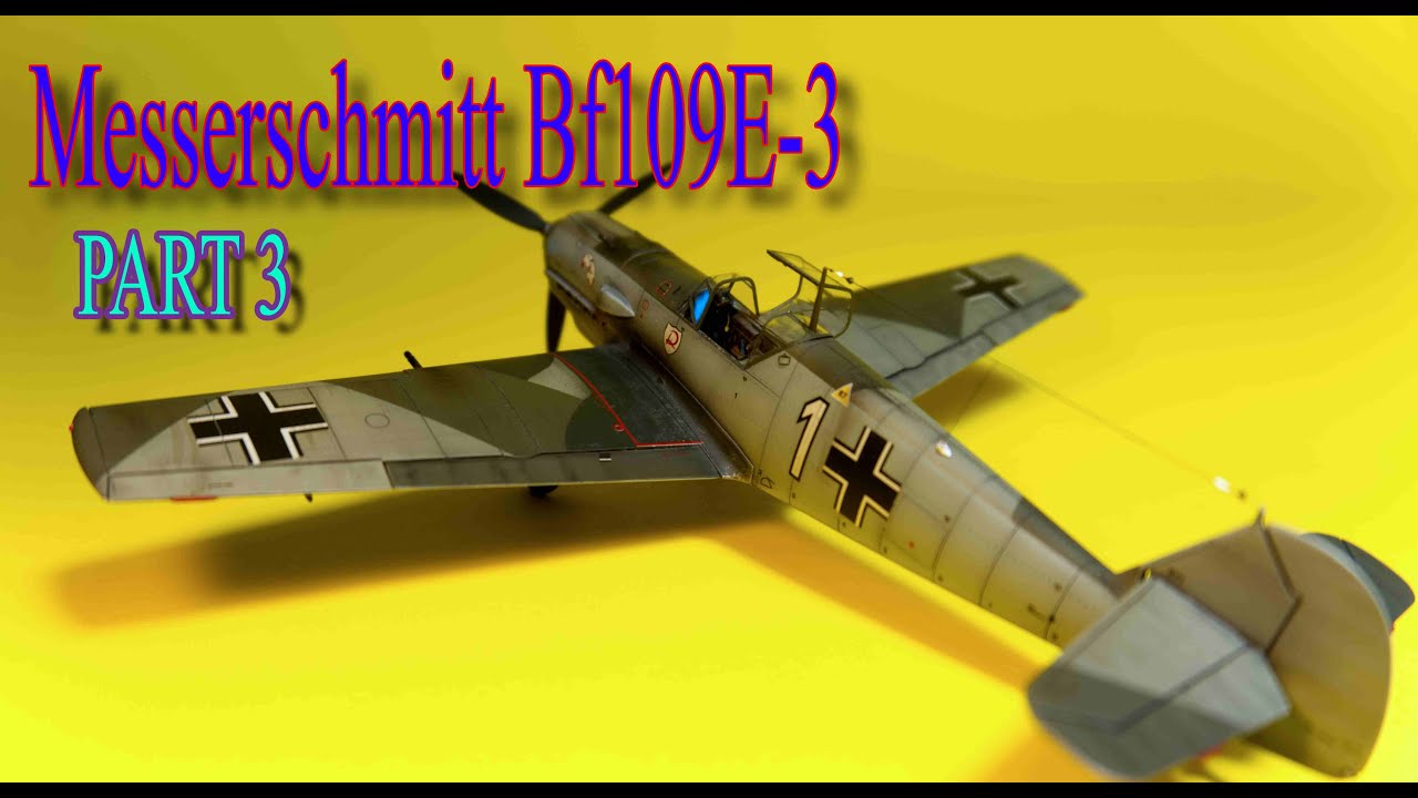 Part 3 Camouflage paint and decals.Messerschmitt Bf109 E-3. 1/JG2 Richthofen.