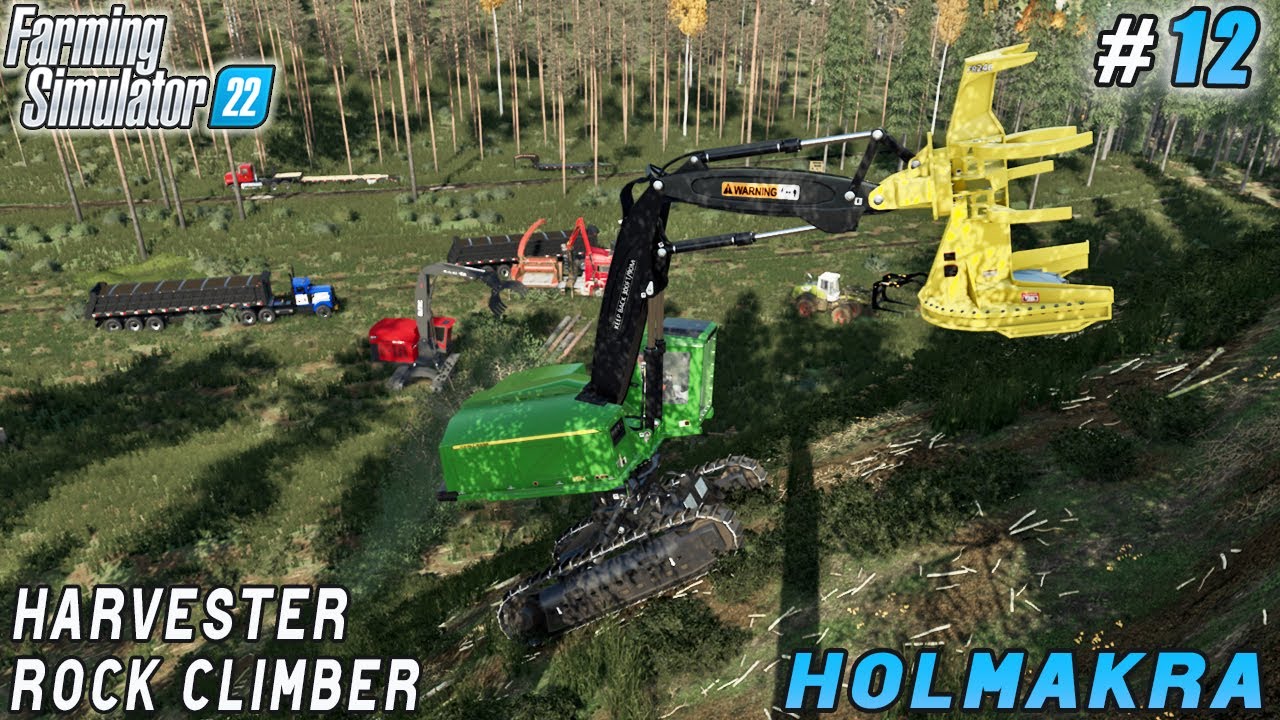 Wood harvester John Deere 959M rock climber | Holmakra Forestry | Farming simulator 22 | ep #12
