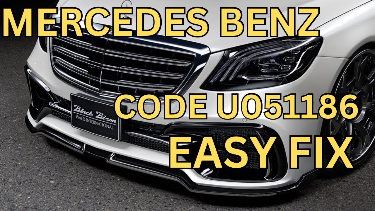 Mercedes Benz Airbag Fault code U051186 Easy Fix
