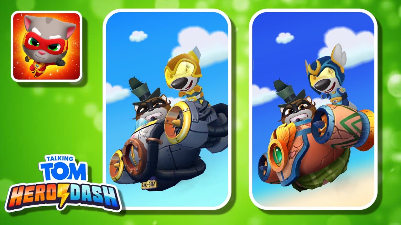 Talking Tom Hero Dash Gameplay Boss Battle - Big Breeze Sunbeam Hank vs Birthday Bash Hurricane Hank