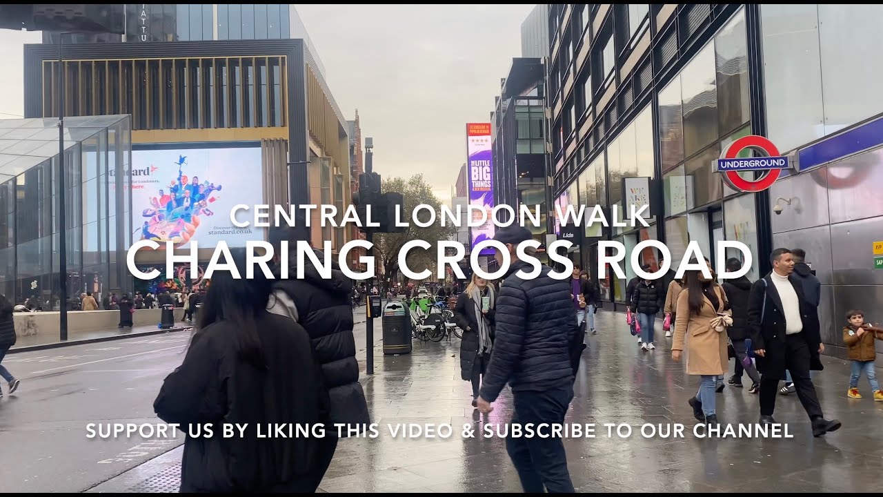 London Walks: Charing Cross Road | Central London | Soho | Piccadilly | Westminster | 4K