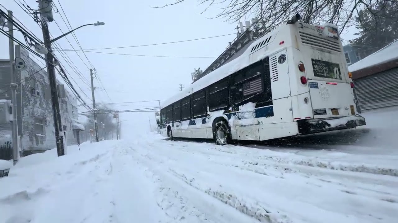 😱 impactante nieve en Nueva York 🗽 