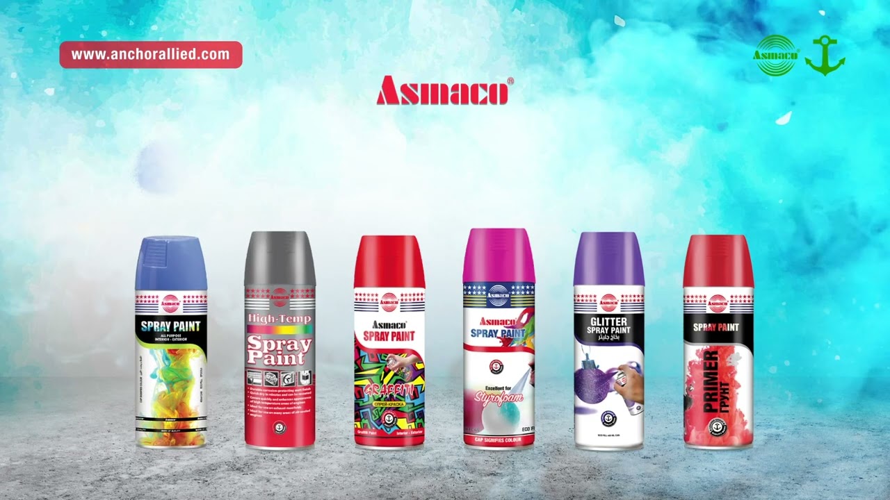 🌈 Explore a World of Colors with Asmaco Spray Paints! 🎨 Wholesale Deals | Anchor Allied Factory