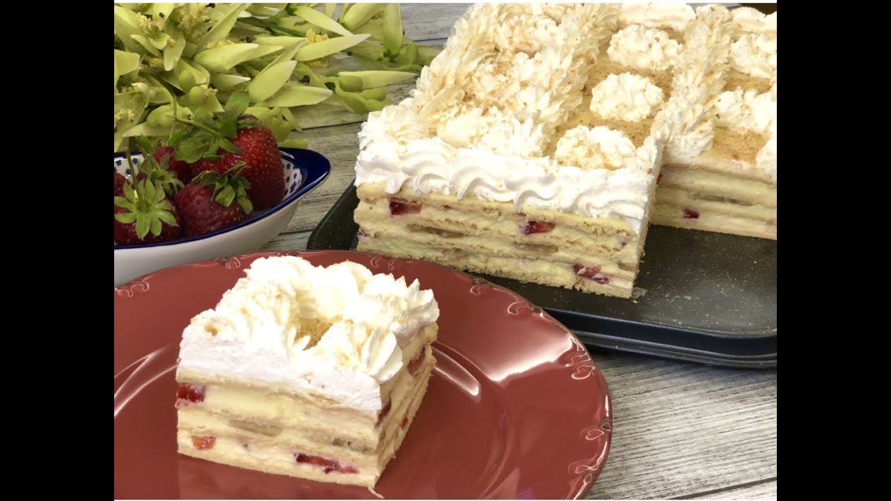 🍓 VOCNA TORTA SA MEDENIM KORAMA 🍓 JEDNOSTAVNA LETNJA POSLASTICA