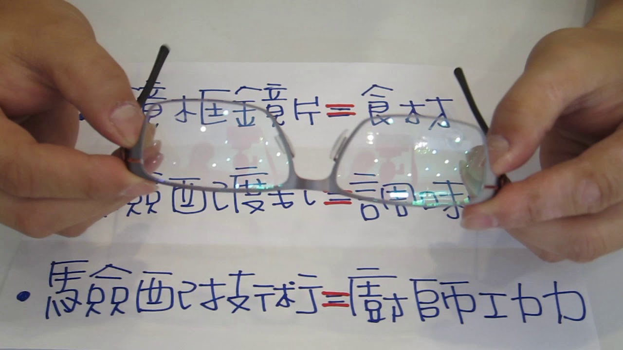 【專業知識分享】30~配眼鏡真的只有鏡框鏡片和驗光重要嗎? 讓長工來說給我們聽