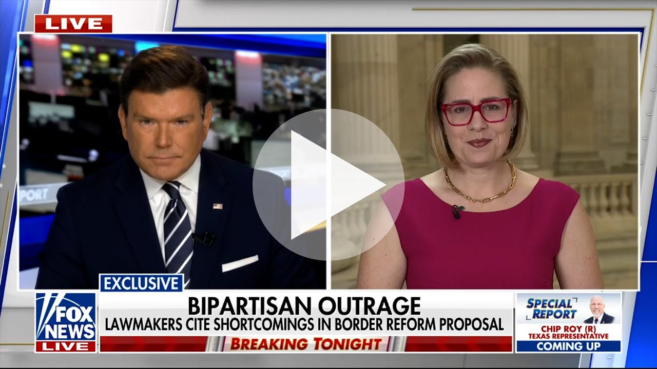 On Fox News’s Special Report, Sinema Details Impact of Border Security Bill