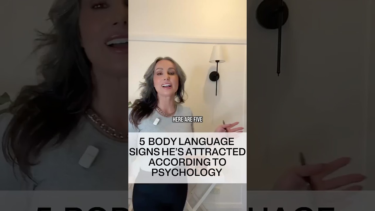 5 body language signs he&rsquo;s attracted according to psychology #attractionpsychology #cues #attract