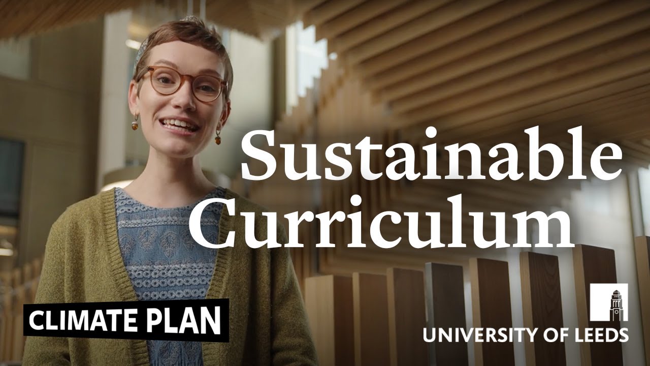 How is sustainability being embedded in teaching and learning across all courses at Leeds?