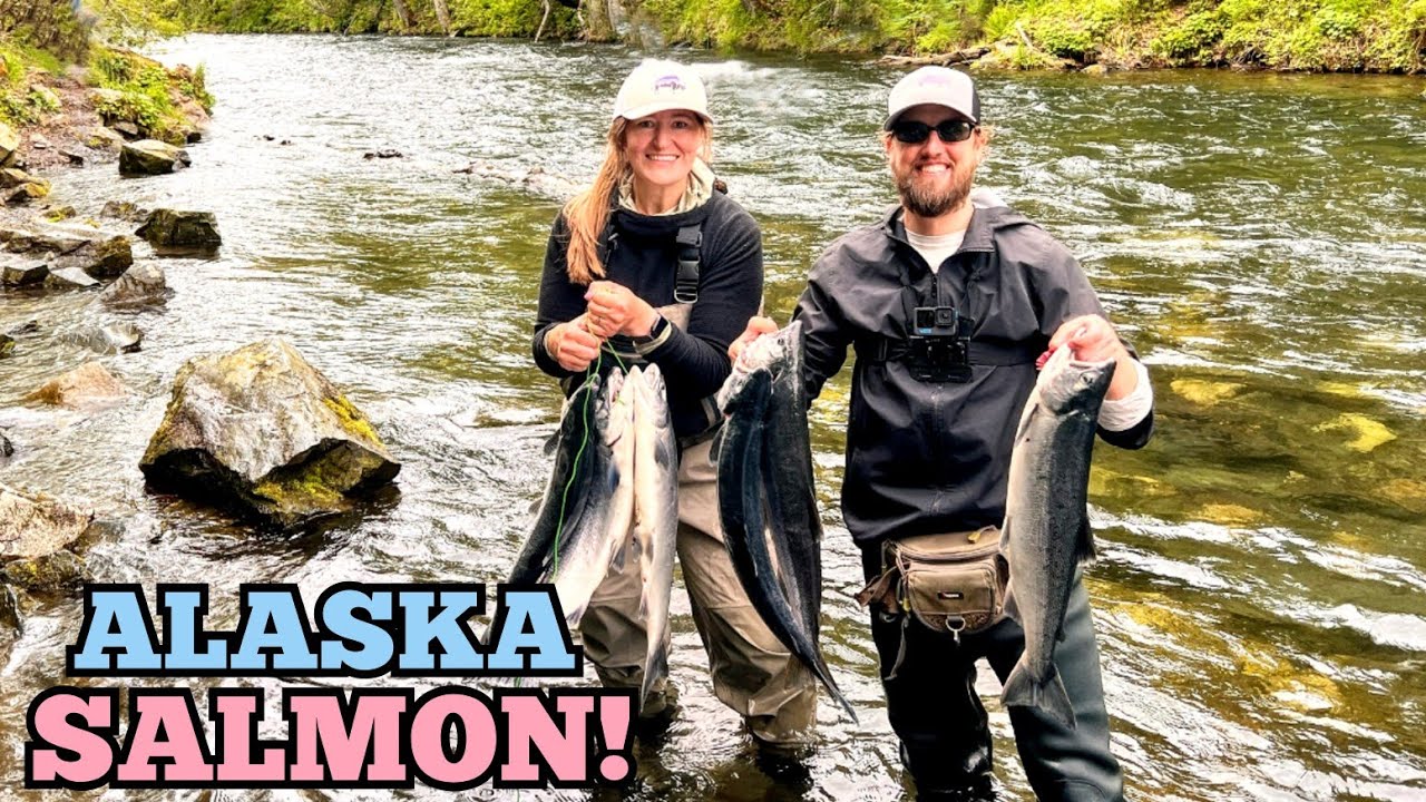 Absolutely EPIC Salmon Fishing With My Wife - Russian River, ALASKA!