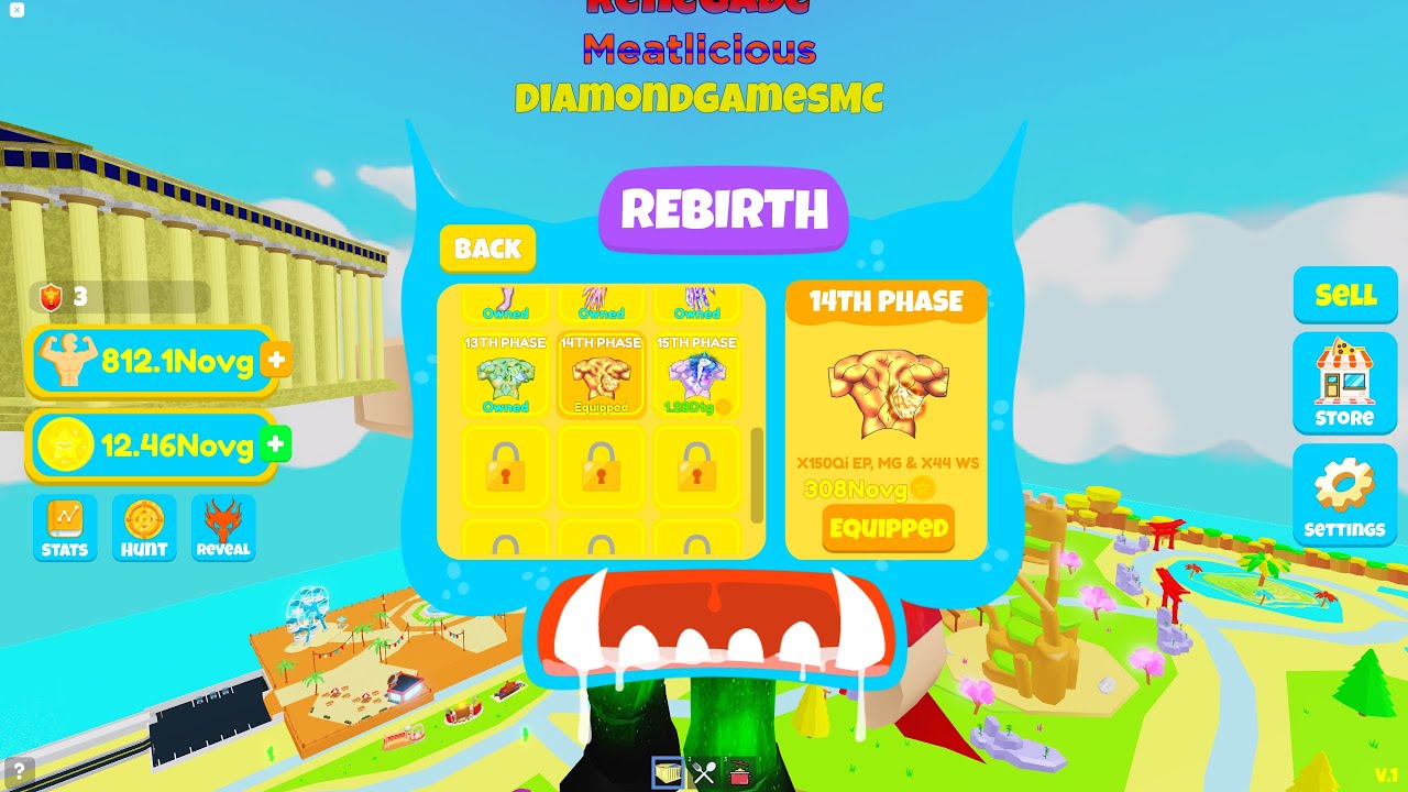I got phase 14 in super eater simulator!!!!
